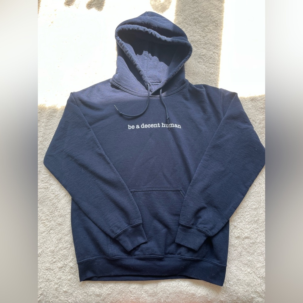 Barstool Navy Blue Hoodie with Slogan